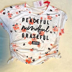 Justice Tee, New with tags- size 10